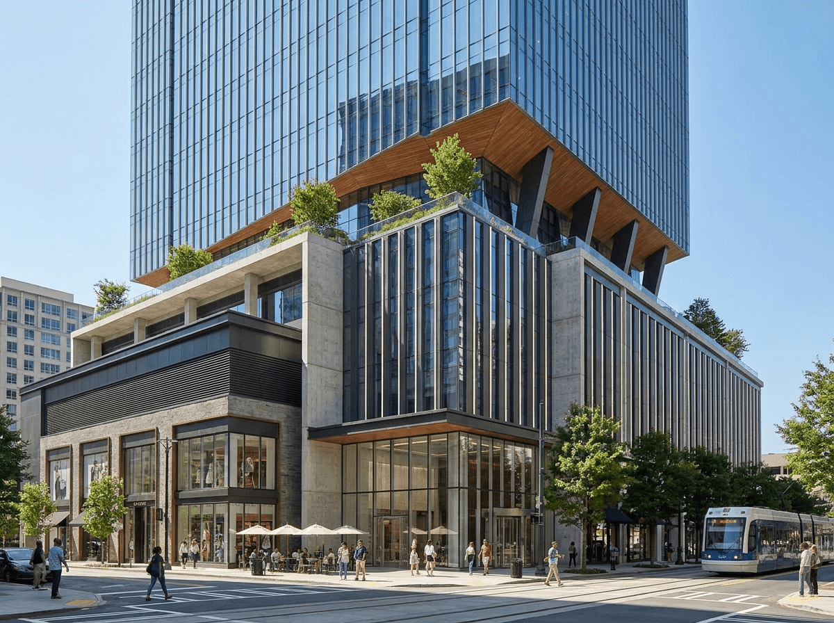 Retail, mixed-use
